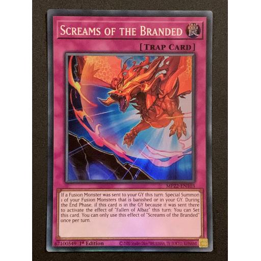 Screams of the Branded | MP22-EN103 | Super Rare | 1st Edition