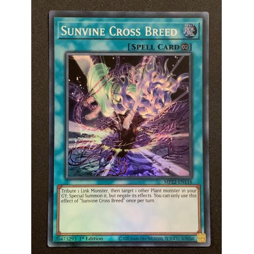 Sunvine Cross Breed | MP22-EN116 | Super Rare | 1st Edition