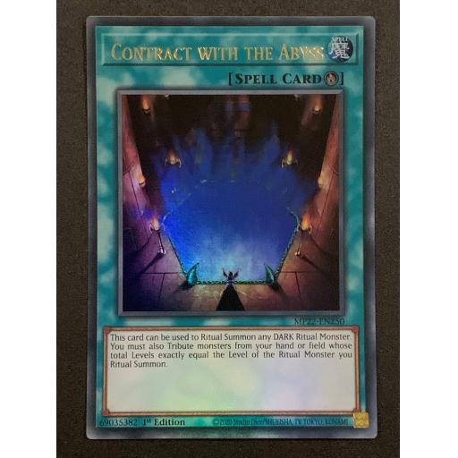 Contract With the Abyss | MP22-EN250 | Ultra Rare | 1st Edition