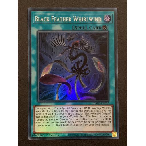 Black Feather Whirlwind | DABL-EN052 | Super Rare | 1st Edition