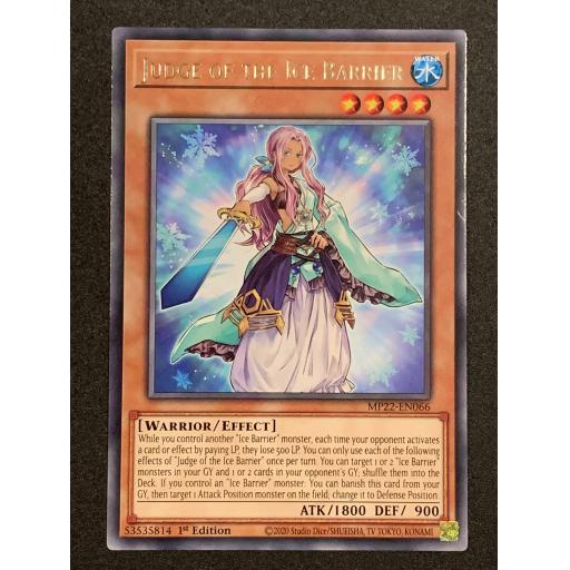 Judge of the Ice Barrier | MP22-EN066 | Rare | 1st Edition