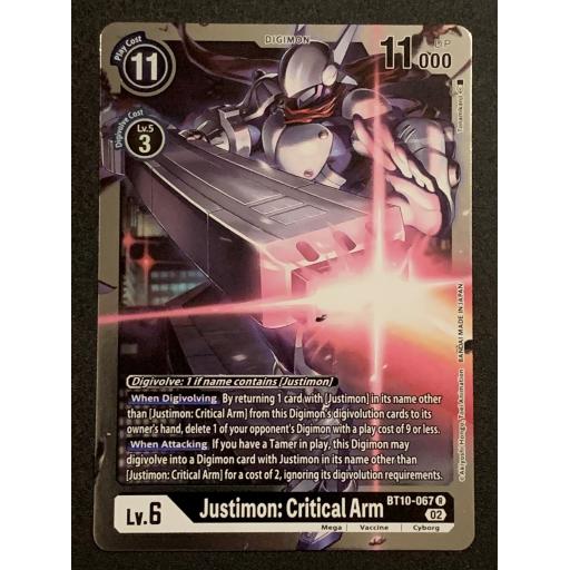 Justimon: Critical Arm | BT10-067 R