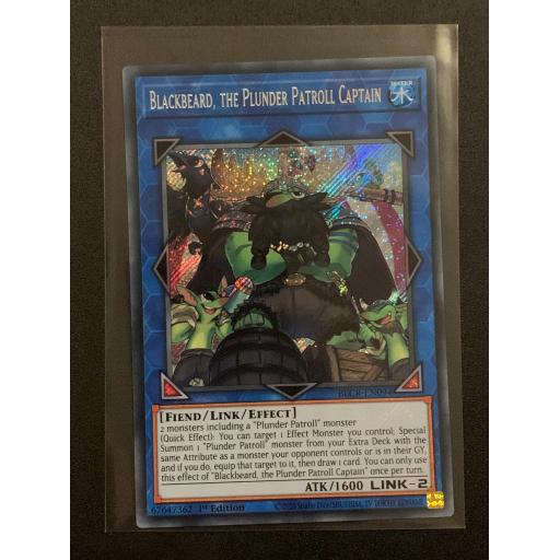 Blackbeard, the Plunder Patroll Captain | BLCR-EN094 | Secret Rare | 1st Edition