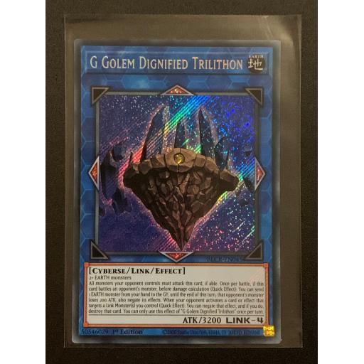 G Golem Dignified Trilithon | BLCR-EN045 | Secret Rare | 1st Edition