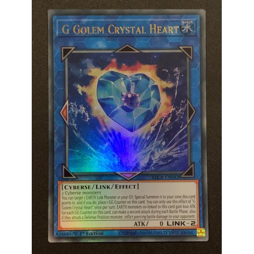 G Golem Crystal Heart | BLCR-EN042 | Ultra Rare | 1st Edition