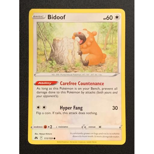 Bidoof | 111/159 | Common