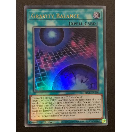 Gravity Balance | BLCR-EN046 | Ultra Rare | 1st Edition