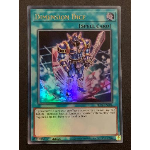 Dimension Dice | BLCR-EN006 | Ultra Rare | 1st Edition