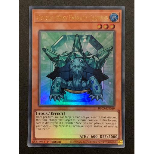 Crystal Beast Emarald Tortoise | BLCR-EN049 | Ultra Rare | 1st Edition