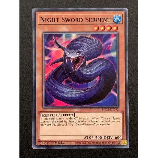 Night Sword Serpent | MP22-EN232 | Common | 1st Edition