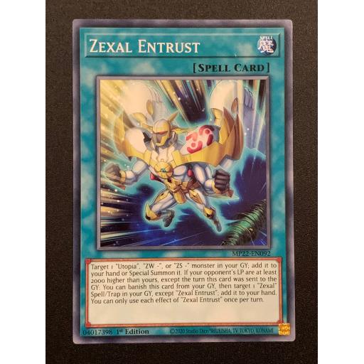 Zexal Entrust | MP22-EN092 | Common | 1st Edition