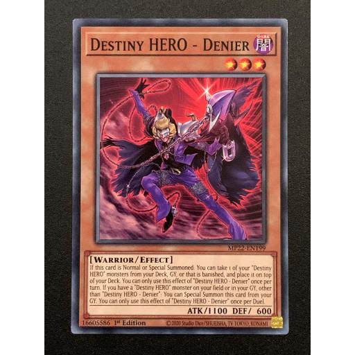 Destiny HERO - Denier | MP22-EN199 | Common | 1st Edition