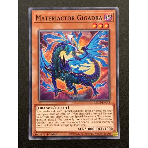 Materiactor Gigadra | MP22-EN045 | Common | 1st Edition