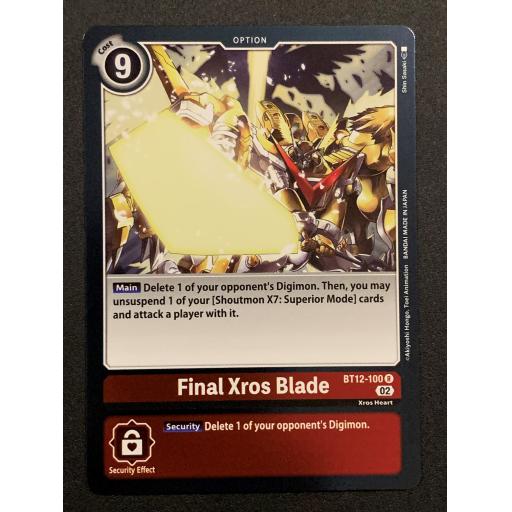 Final Xros Blade | BT12-100 R