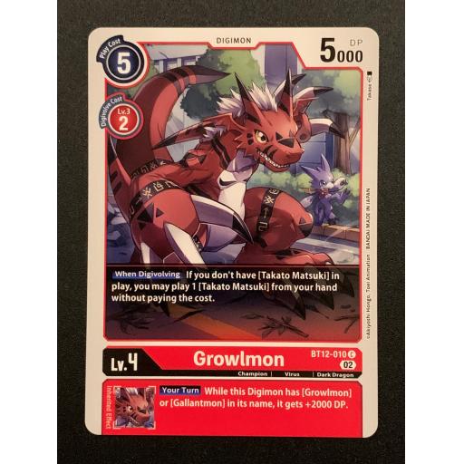 Growlmon | BT12-010 C