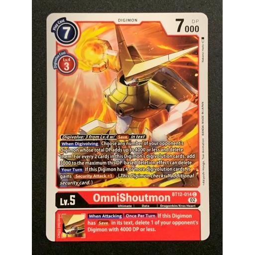 OmniShoutmon | BT12-014 C