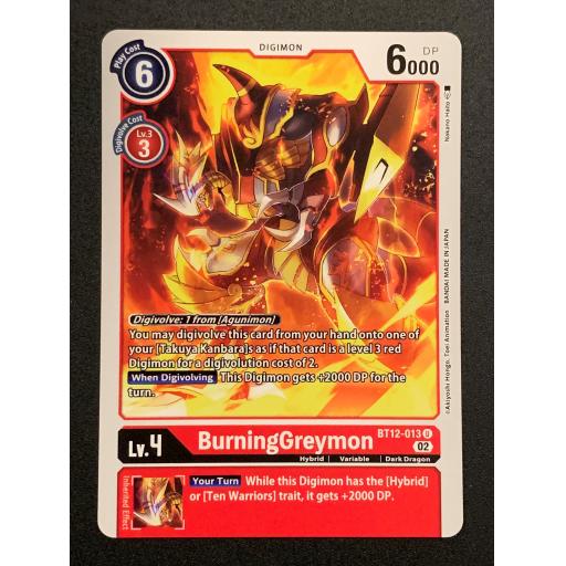 BurningGreymon | BT12-013 U