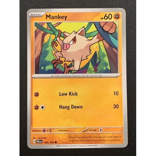 Mankey | 106/193 | Common
