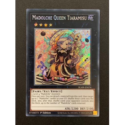 Madolche Queen  Tiaramisu | BLMR-EN076 | 1st Edition | Secret Rare