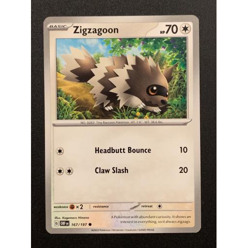 Zigzagoon | 167/197 | Common