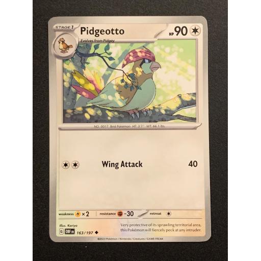 Pidgeotto | 163/197 | Uncommon