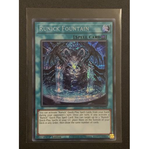 Runick Fountain | MP23-EN239 | 1st Edition | Prismatic Secret Rare