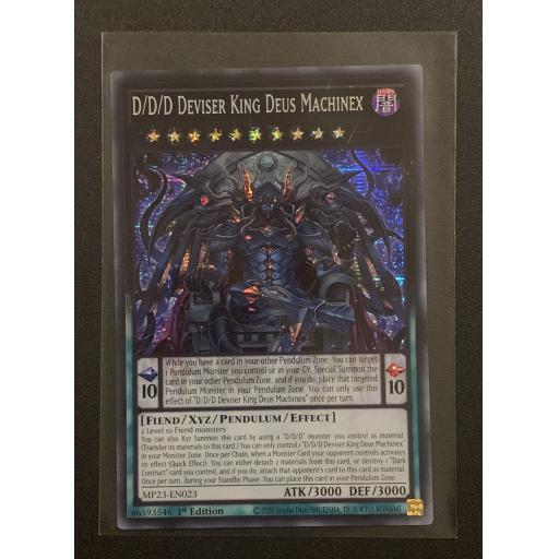 D/D/D Deviser King Deus Machinex | MP23-EN023 | 1st Edition | Prismatic Secret Rare