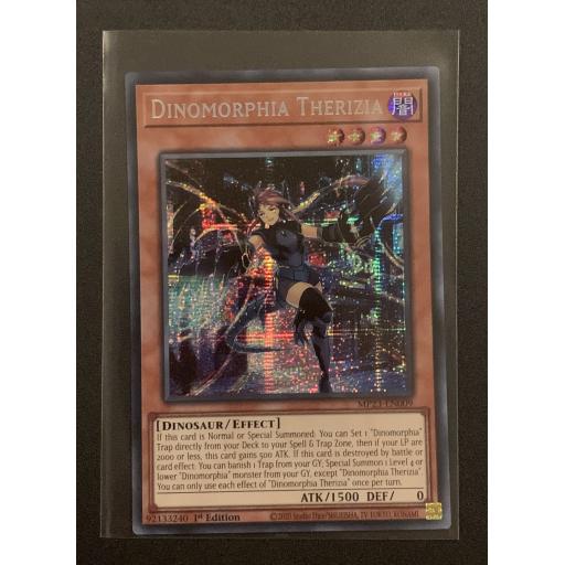 Dinomorphia Therizia | MP23-EN009 | 1st Edition | Prismatic Secret Rare