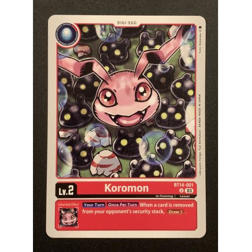 Koromon | BT14-001 | Uncommon