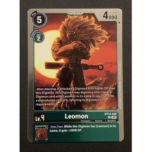 Leomon | BT14-048 | Rare