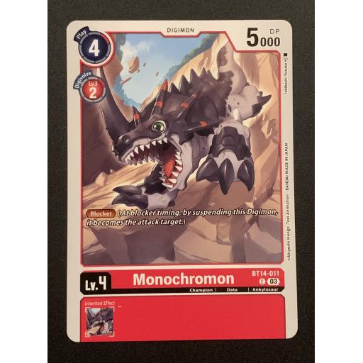 Monochromon | BT14-011 | Common