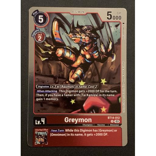 Greymon | BT14-012 | Rare