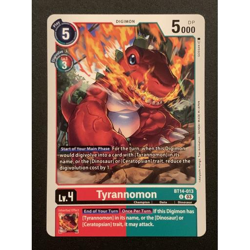 Tyrannomon | BT14-013 | Uncommon
