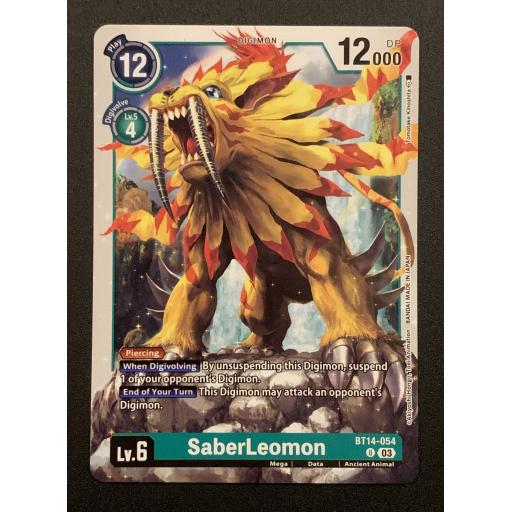 SaberLeomon  | BT14-054 | Uncommon