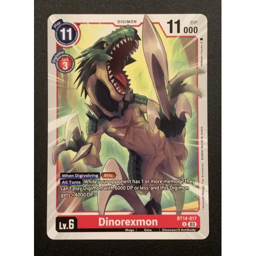 Dinorexmon | BT14-017 | Uncommon