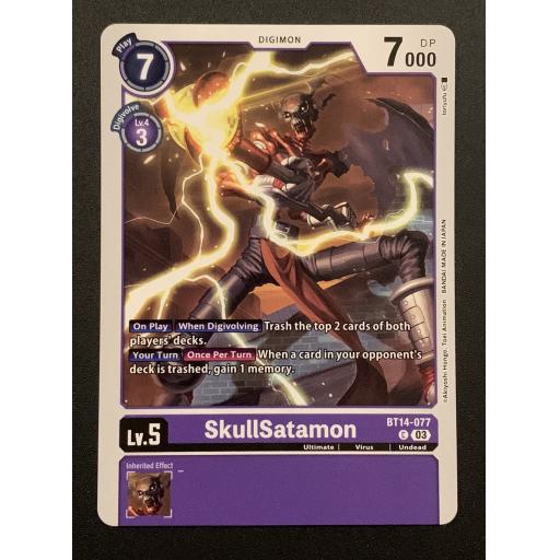 SkullSatamon | BT14-077 | Common