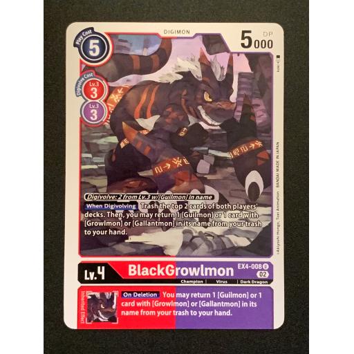 BlackGrowlmon | EX4-008 U
