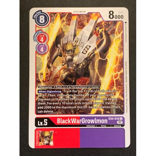 BlackWarGrowlmon | EX4-010 U