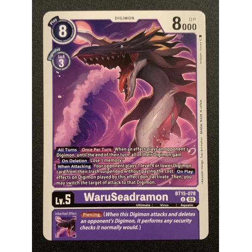 WaruSeadramon | BT15-078 U