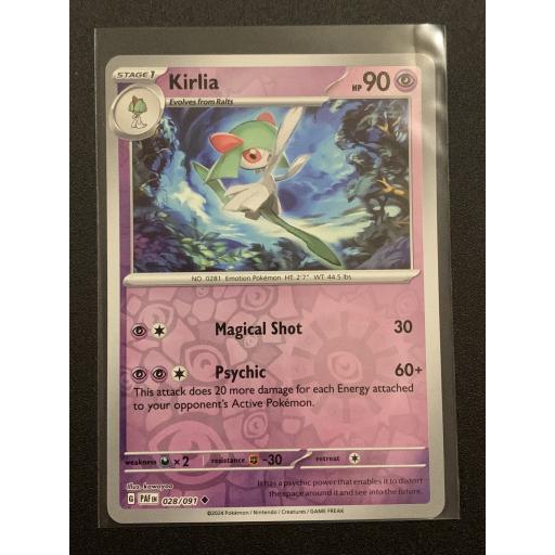 Kirlia | 028/091 | Reverse Holo Uncommon