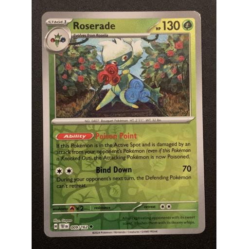 Roserade | 009/162 | Reverse Holo