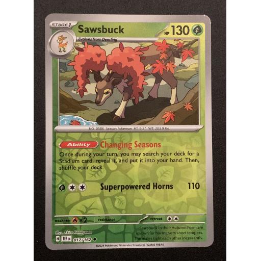 Sawsbuck | 017/162 | Reverse Holo