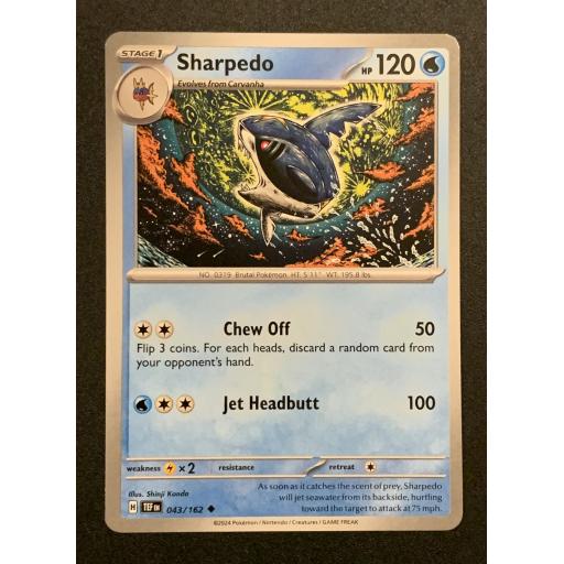Sharpedo | 043/162 | Uncommon