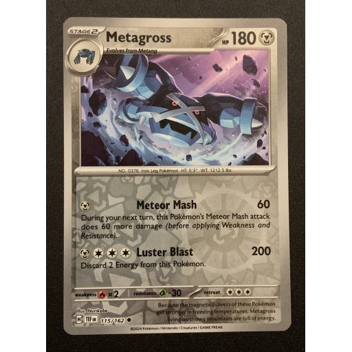 Metagross | 115/162 | Reverse Holo