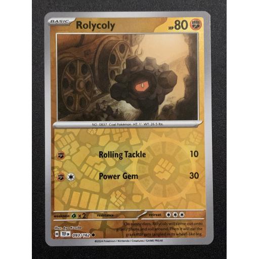 Rolycoly | 093/162 | Reverse Holo