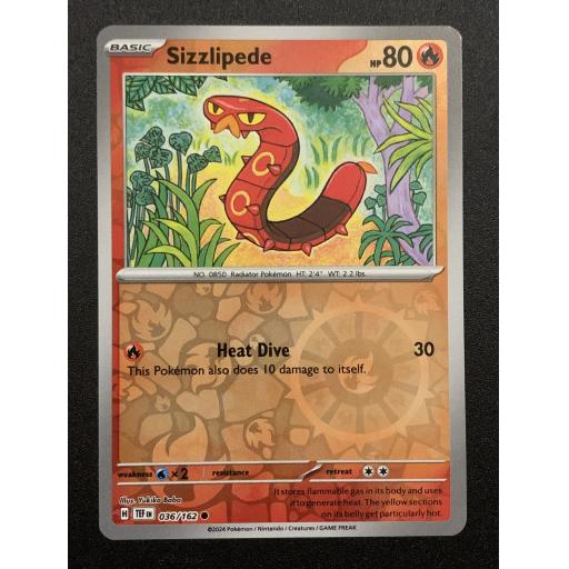 Sizzlipede | 036/162 | Reverse Holo