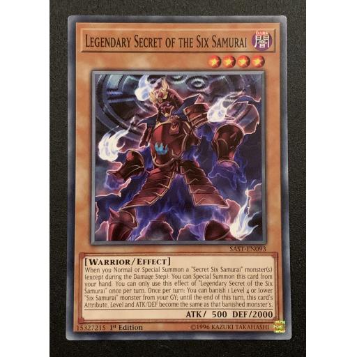 Legendary Secret of the Six Samurai | SAST-EN093 | Common | 1st Edition