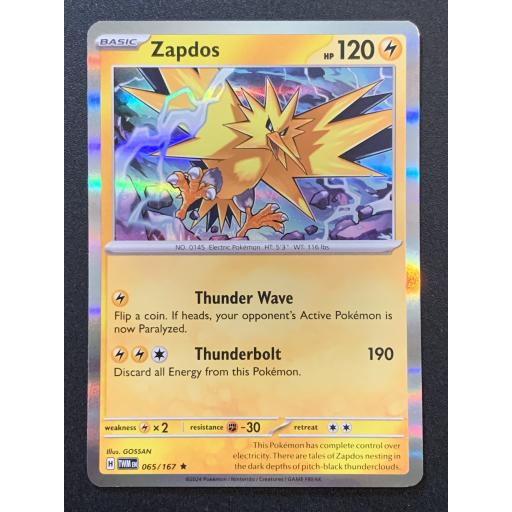 Zapdos | 065/167 | Holo Rare