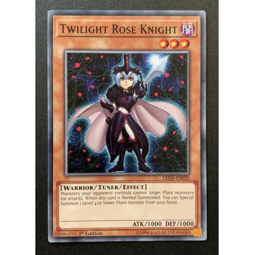 Twilight Rose Knight | LED4-EN029 | Common | 1st Edition