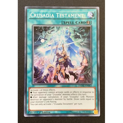 Crusadia Testament | DANE-EN061 | Common | 1st Edition